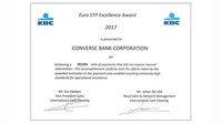 Converse Bank was awarded "Euro STP Excellence Award 2017"  international prize