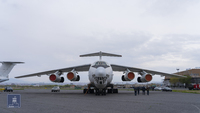 The second plane transported medical supplies and equipment to Armenia